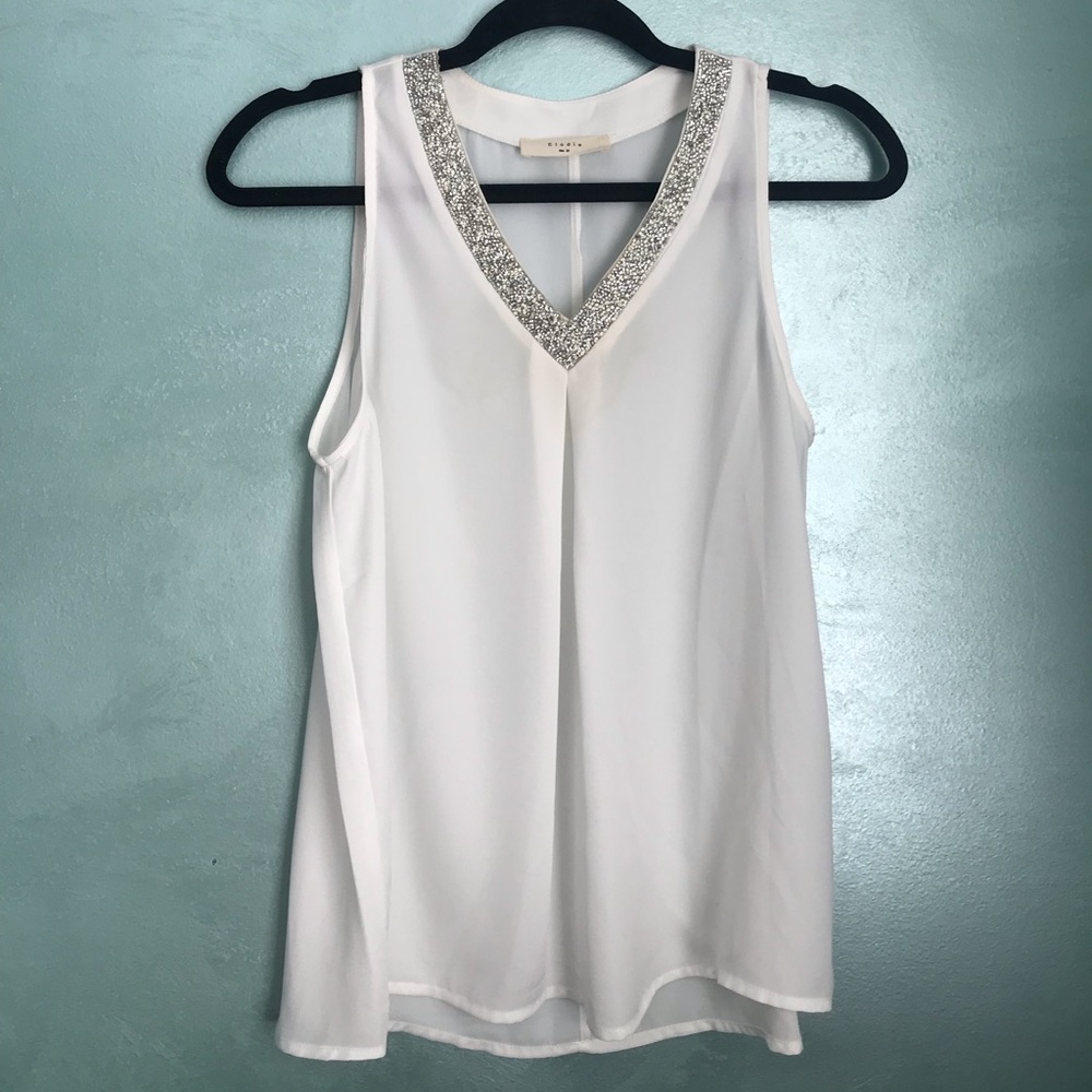 White Sparkle Top